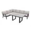 VDG Viento/Darwin Lounge-/diningset (4-delig) - Royal Grey/Antraciet -VIDAXL Winkel 1000157426