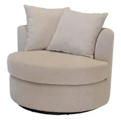 Fauteuil Beige Stof - Zithoogte 45cm - Thony Luxe