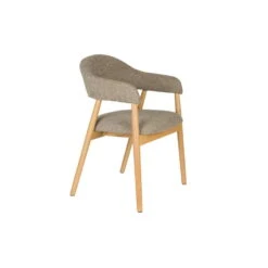 Eetkamerstoel Donkerbruin Stof - 54x56x81cm - Indy - Set Van 2