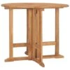 VidaXL - Tuintafel Inklapbaar - Bruin - Massief Teakhout - Ø 90x75 Cm 12 VidaXL - Tuintafel Inklapbaar - Bruin - Massief Teakhout - Ø 90x75 Cm -VIDAXL Winkel 1000162977