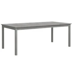 VidaXL - Tuintafel - Grijs - Massief Acaciahout - 200 X 100 X 75 Cm