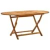 VidaXL - Tuintafel Inklapbaar - Bruin - Massief Acaciahout - 160 X 85 X 75 Cm -VIDAXL Winkel 1000163029