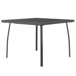 VidaXL - Tuintafel - Antracietkleurig - Staalgaas - 100 X 100 X 72 Cm