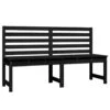 VidaXL - Tuinbank - Zwart - Grenenhout - 157.5 Cm