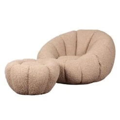DS4U - Olivia Fauteuil Set Teddy - Beige