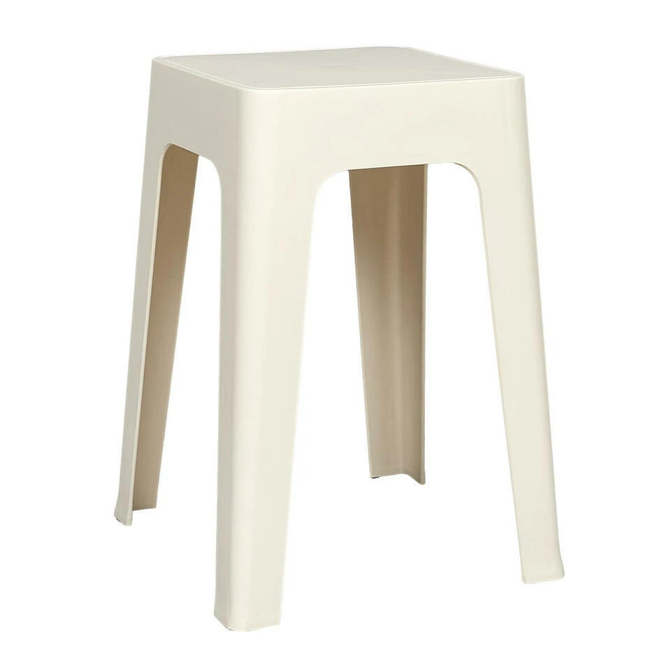 Home Deco Factory Zit Krukje/stoel - Creme Wit - 34 X 47 Cm 1 Home Deco Factory Zit Krukje/stoel - Creme Wit - 34 X 47 Cm