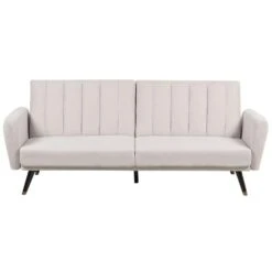 VIMMERBY - Slaapbank - Beige - Polyester