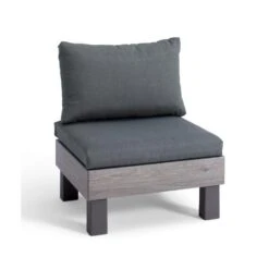 Keter Signature Elements Tuinstoel - Met Groene Kussens - Cappuccino/Ashwood