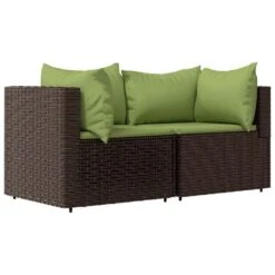 VidaXL - Hoekbank - Bruin - Poly Rattan