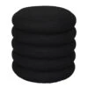Home Deco Factory Poef/krukje - Boucle - Zwart - D37 X H44 Cm -VIDAXL Winkel 1000171601