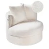 DALBY - Fauteuil - Wit - Bouclé -VIDAXL Winkel 1000174043