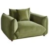 LUVOS - Fauteuil - Groen - Fluweel -VIDAXL Winkel 1000174052