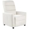 SANDE - Relaxfauteuil - Gebroken Wit - Stof -VIDAXL Winkel 1000174107