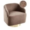 LAVIK - Fauteuil - Bruin - Bouclé -VIDAXL Winkel 1000174143