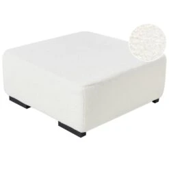 LUNGO - Ottomaan - Wit - Bouclé