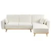 KAARINA - Hoekbank - Wit - Linkszijdig - Polyester