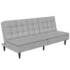 Maine - Slaapbank In Grijze Ribstof -VIDAXL Winkel 1000176520