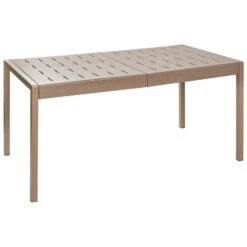 BARTICA - Tuintafel - Bruin - 154 X 84 Cm - Synthetisch Materiaal