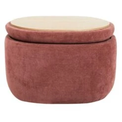 Salontafel Poef Met Opbergruimte Hout