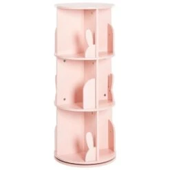 CANEY - Boekenkast Draaibaar - Pastelroze - MDF