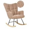 OULU - Schommelstoel - Zandbeige - Bouclé
