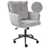 ALPINE - Bureaustoel - Grijs - Bouclé -VIDAXL Winkel 1000178635