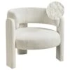 BUREA - Fauteuil - Off-white - Chenille -VIDAXL Winkel 1000178707