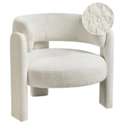 BUREA - Fauteuil - Off-white - Chenille