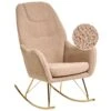 GULSELE - Schommelstoel - Beige - Bouclé -VIDAXL Winkel 1000179076