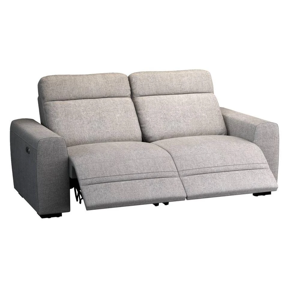 Bank James Verstelbaar 3-zits - Stof Belfast - Grijs 2 Bank James Verstelbaar 3-zits - Stof Belfast - Grijs - Afbeelding 2