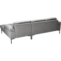 Bank Tom Met Chaise Longue Rechts - Monza - Grijs -VIDAXL Winkel 10101481 0800