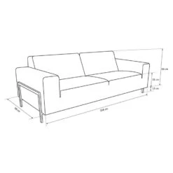 Bank Lugano 3-zits - Donkergroen -VIDAXL Winkel 10101978 9600