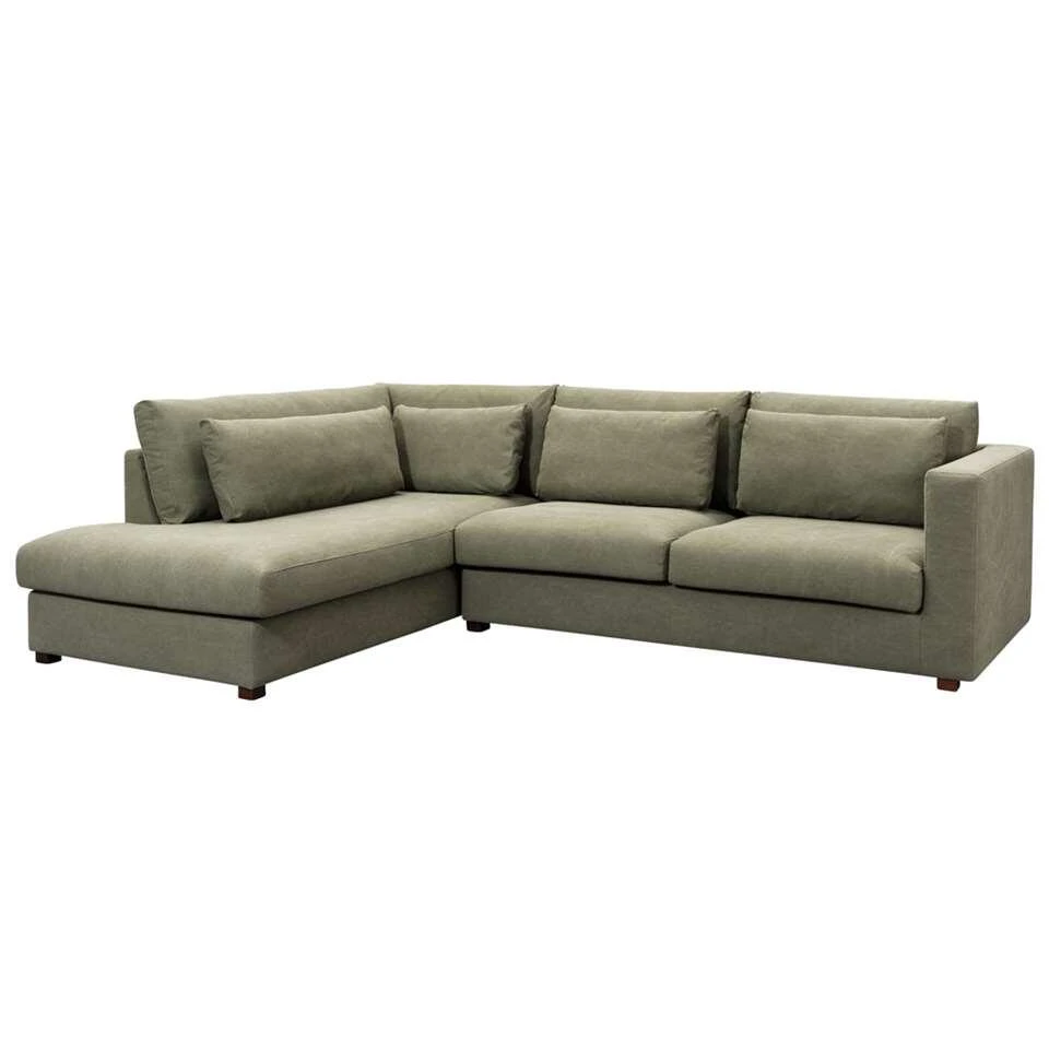 UMIX Hoekbank Chelsea Bavo - Olijfgroen 2 UMIX Hoekbank Chelsea Bavo - Olijfgroen - Afbeelding 2