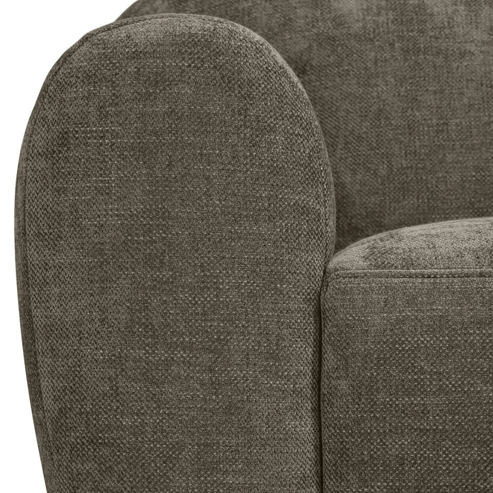 Bank Bibi 3-zits - Stof Glory - Mokka 7 Bank Bibi 3-zits - Stof Glory - Mokka - Afbeelding 7