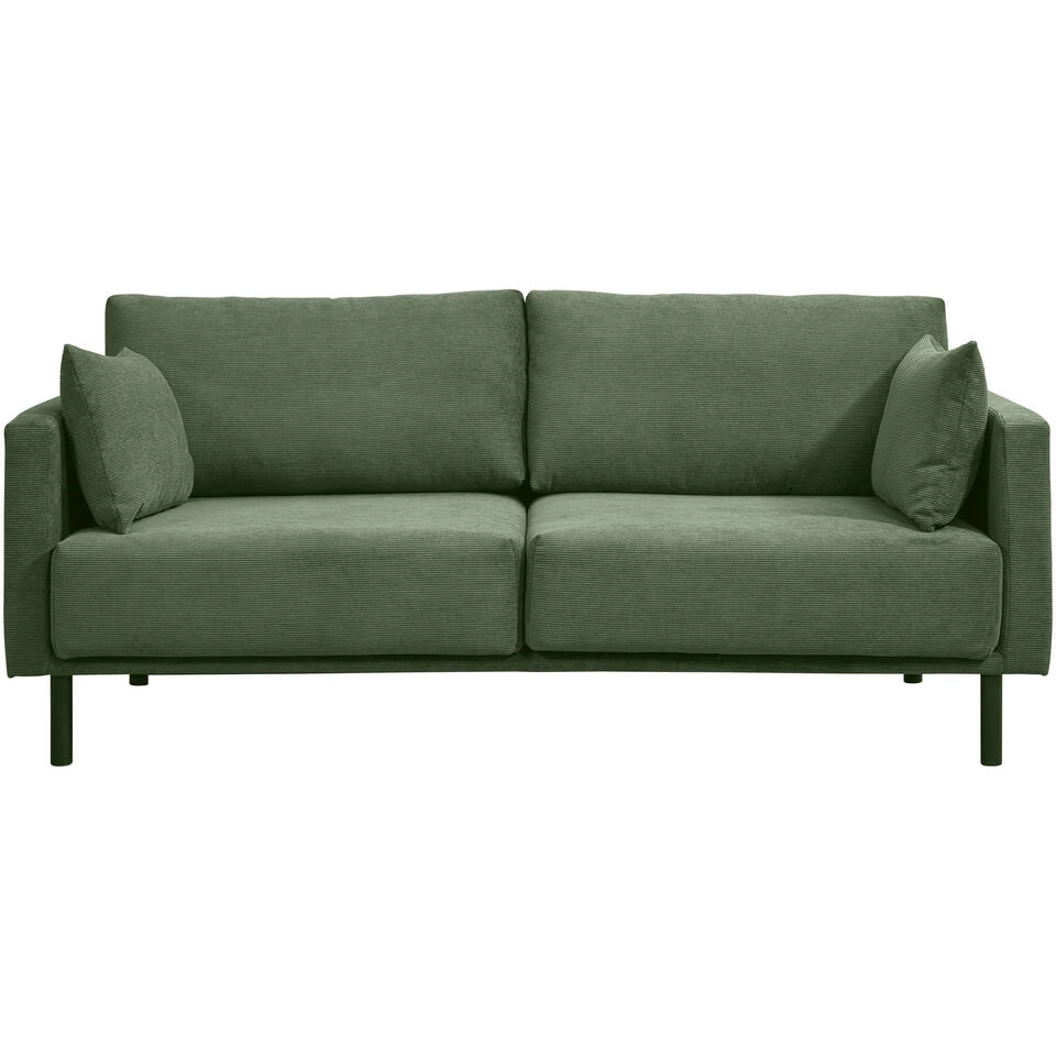 Bank Siem 2,5-zits - Ribstof Fjord - Groen 1 Bank Siem 2,5-zits - Ribstof Fjord - Groen