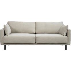 Bank Siem 3-zits - Ribstof Fjord - Beige