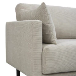 Bank Siem 3-zits - Ribstof Fjord - Beige -VIDAXL Winkel 10108092 9003