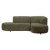 Hoekbank Luna Rechts - Stof Rebel - Groen -VIDAXL Winkel 10108116