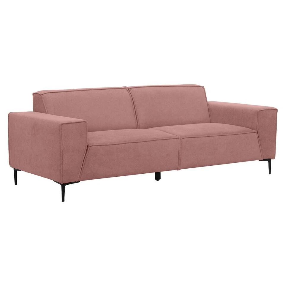 Bank Romy 3-zits - Stof Curio - Roze 2 Bank Romy 3-zits - Stof Curio - Roze - Afbeelding 2