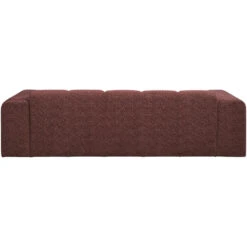 Bank Beau 3-zits - Stof Raven - Wijnrood -VIDAXL Winkel 10108280 0900