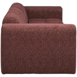 Bank Beau 3-zits - Stof Raven - Wijnrood -VIDAXL Winkel 10108280 8000