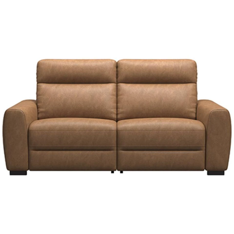 Bank James 3-zits - Stof Supple - Cognac 1 Bank James 3-zits - Stof Supple - Cognac