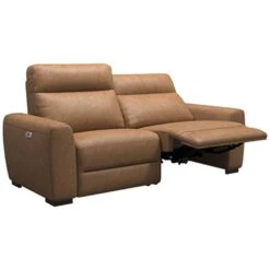 Bank James Verstelbaar 3-zits - Stof Supple - Cognac -VIDAXL Winkel 10111656 0301