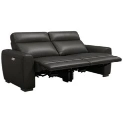 Bank James Verstelbaar 3-zits - Stof Melbourne - Zwart -VIDAXL Winkel 10111662 0302