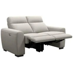 Bank James Verstelbaar 2-zits - Stof Gaucho - Lichtgrijs -VIDAXL Winkel 10111683 0302