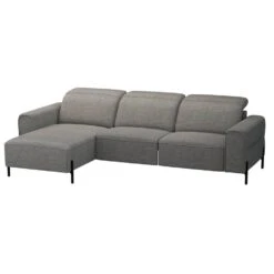 Hoekbank Dave Links - Elektrisch Verstelbaar - Stof Pure - Grijs -VIDAXL Winkel 10112252 0300