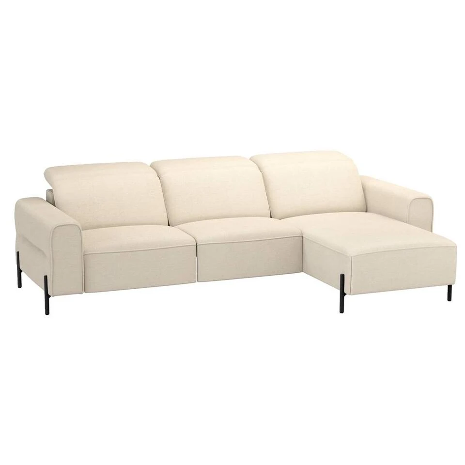 Hoekbank Dave Rechts - Elektrisch Verstelbaar - Crème 3 Hoekbank Dave Rechts - Elektrisch Verstelbaar - Crème - Afbeelding 3