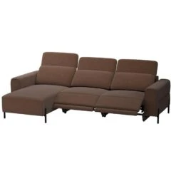 Hoekbank Dave Links - Elektrisch Verstelbaar - Stof Billy Joe - Cognac -VIDAXL Winkel 10112270 0301