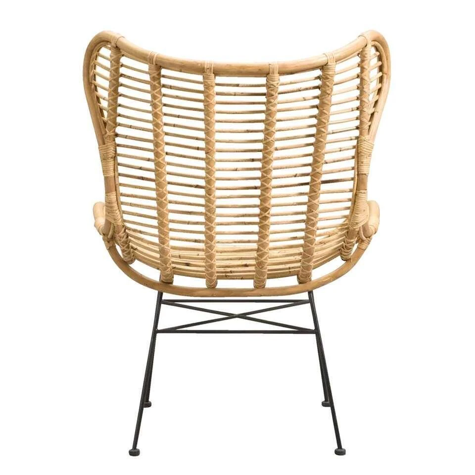 Fauteuil Jasmine - Rotan/metaal - Naturel 3 Fauteuil Jasmine - Rotan/metaal - Naturel - Afbeelding 3