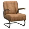 Fauteuil Ivar - Stof - Cognac -VIDAXL Winkel 10207511